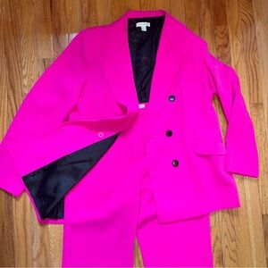 Vibrant Pink Women’s Pant Suit